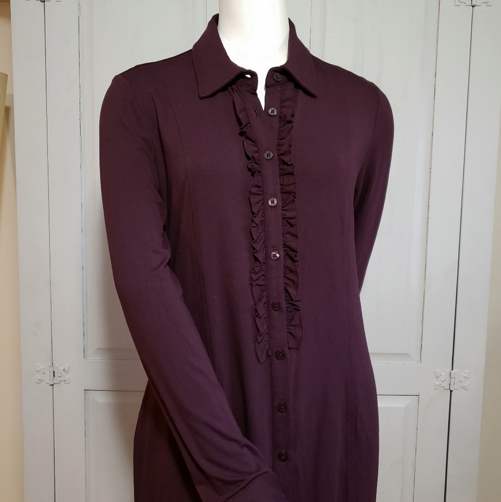 EDIT by Jeanne Beker Ruffled Knit Blouse